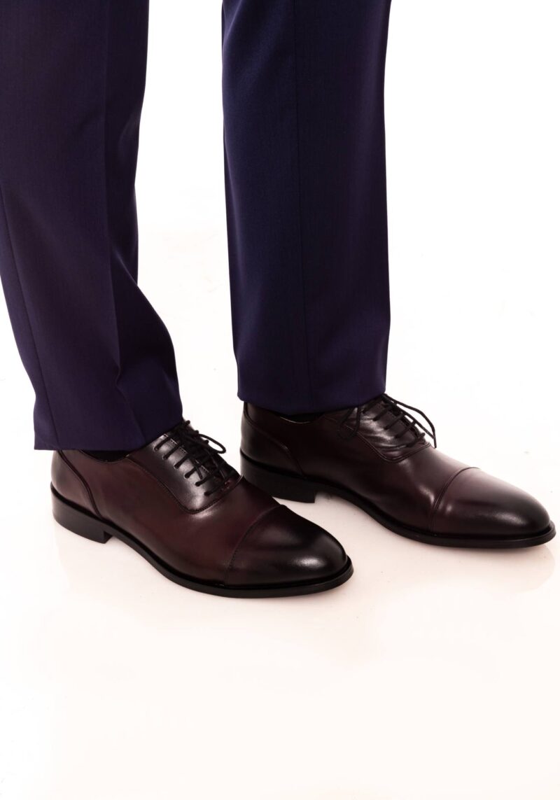 Pantofi TRENDS bordeaux din piele naturală - Trends By Adina Buzatu