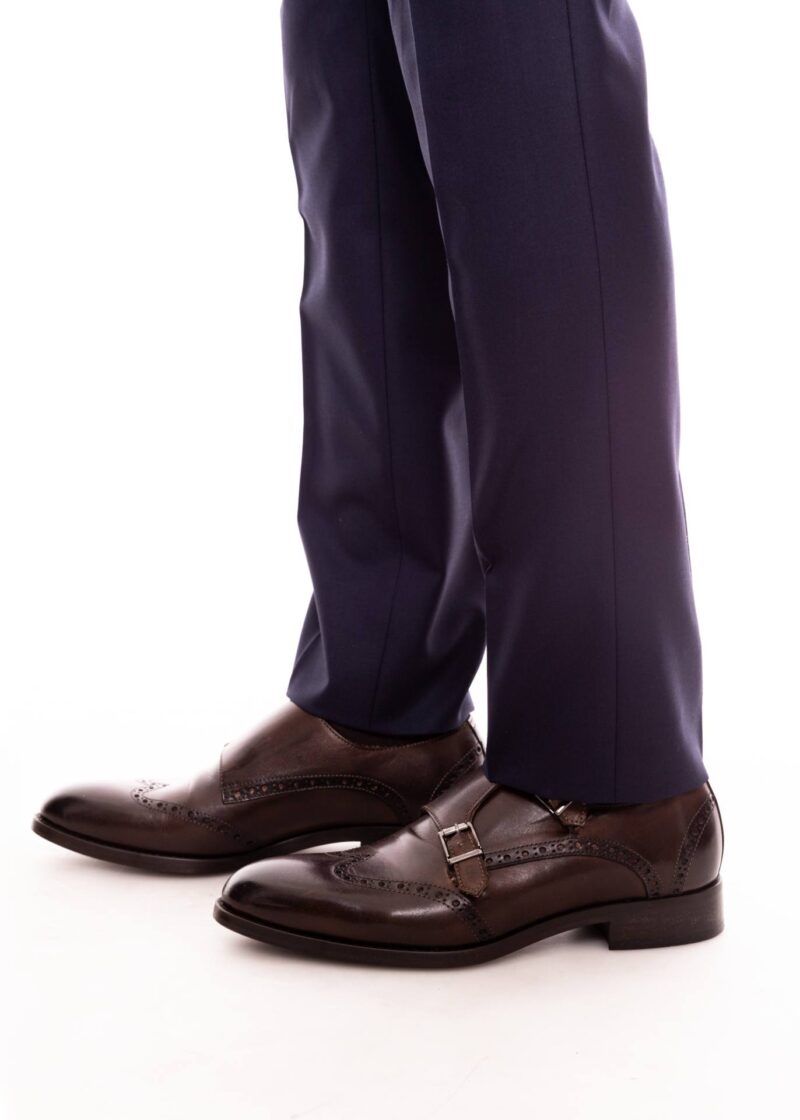 Pantofi TRENDS maron cu două catarame din piele naturală - Trends By Adina Buzatu