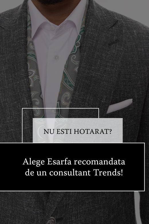 Eșarfă TRENDS imprimată din mătase naturală - Trends By Adina Buzatu