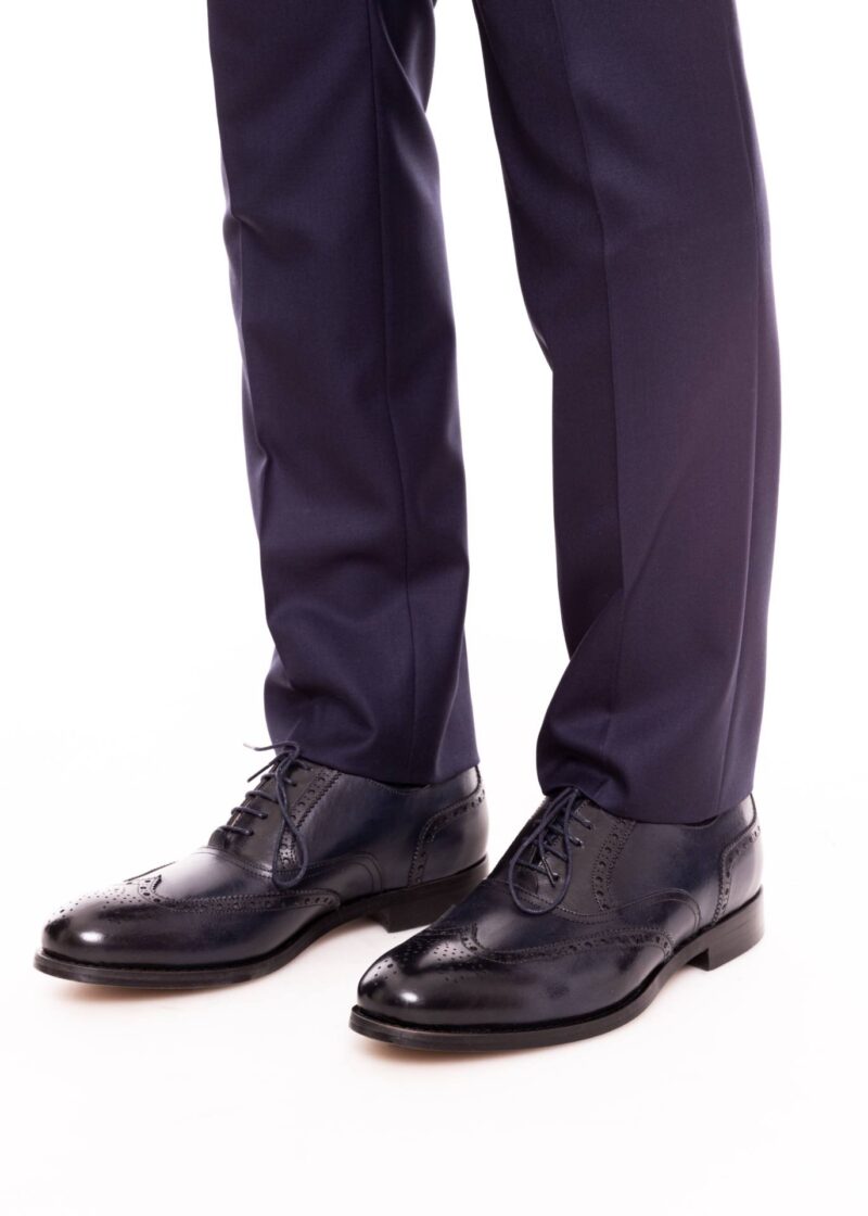 Pantofi TRENDS oxford bleumarin  din piele naturală - Trends By Adina Buzatu