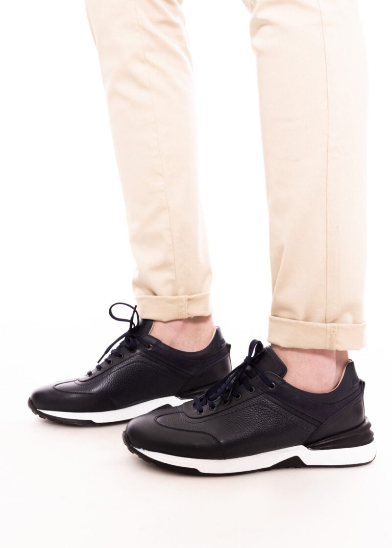 Teniși TRENDS bleumarin din piele naturală - Trends By Adina Buzatu