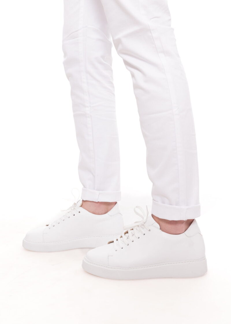 Teniși TRENDS albi din piele naturală - Trends By Adina Buzatu