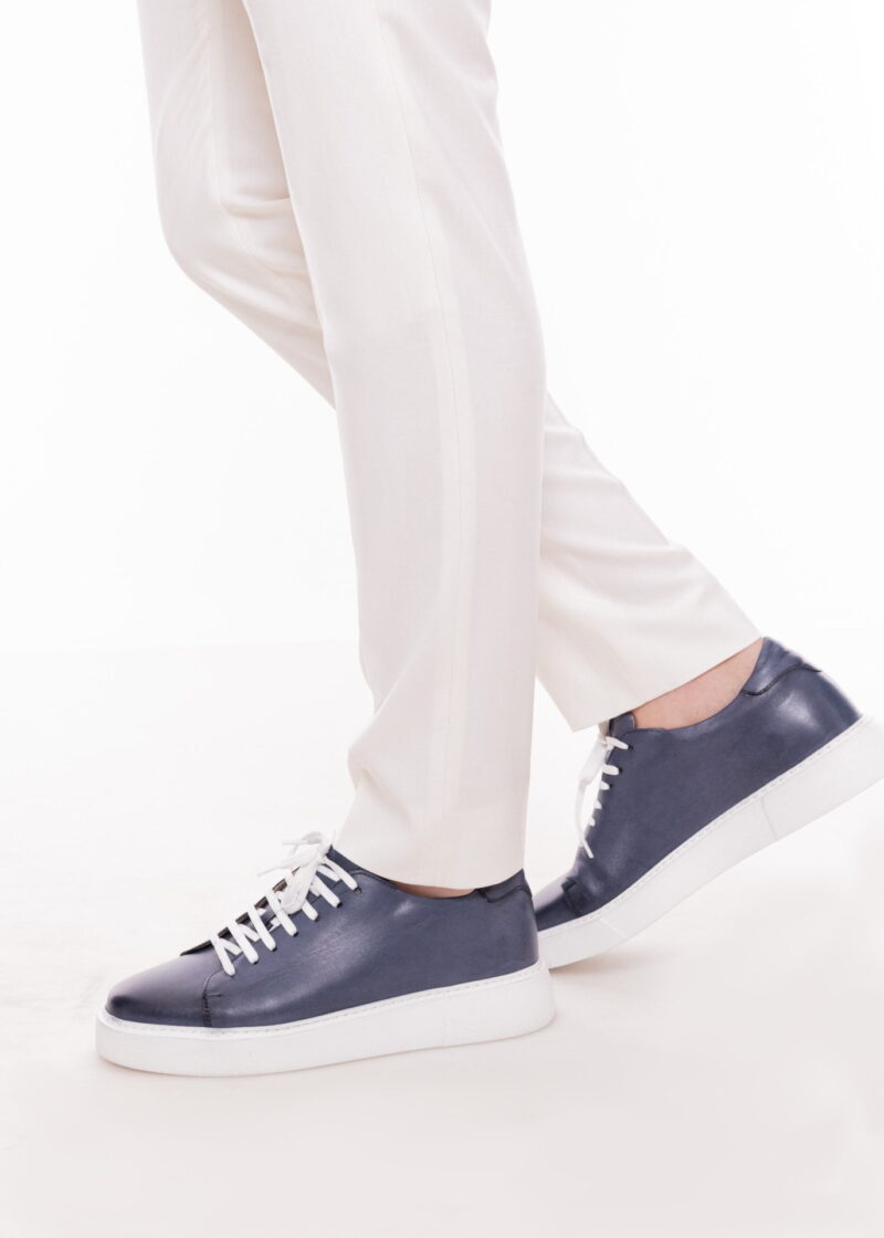 Teniși TRENDS bluemarin din piele naturală - Trends By Adina Buzatu