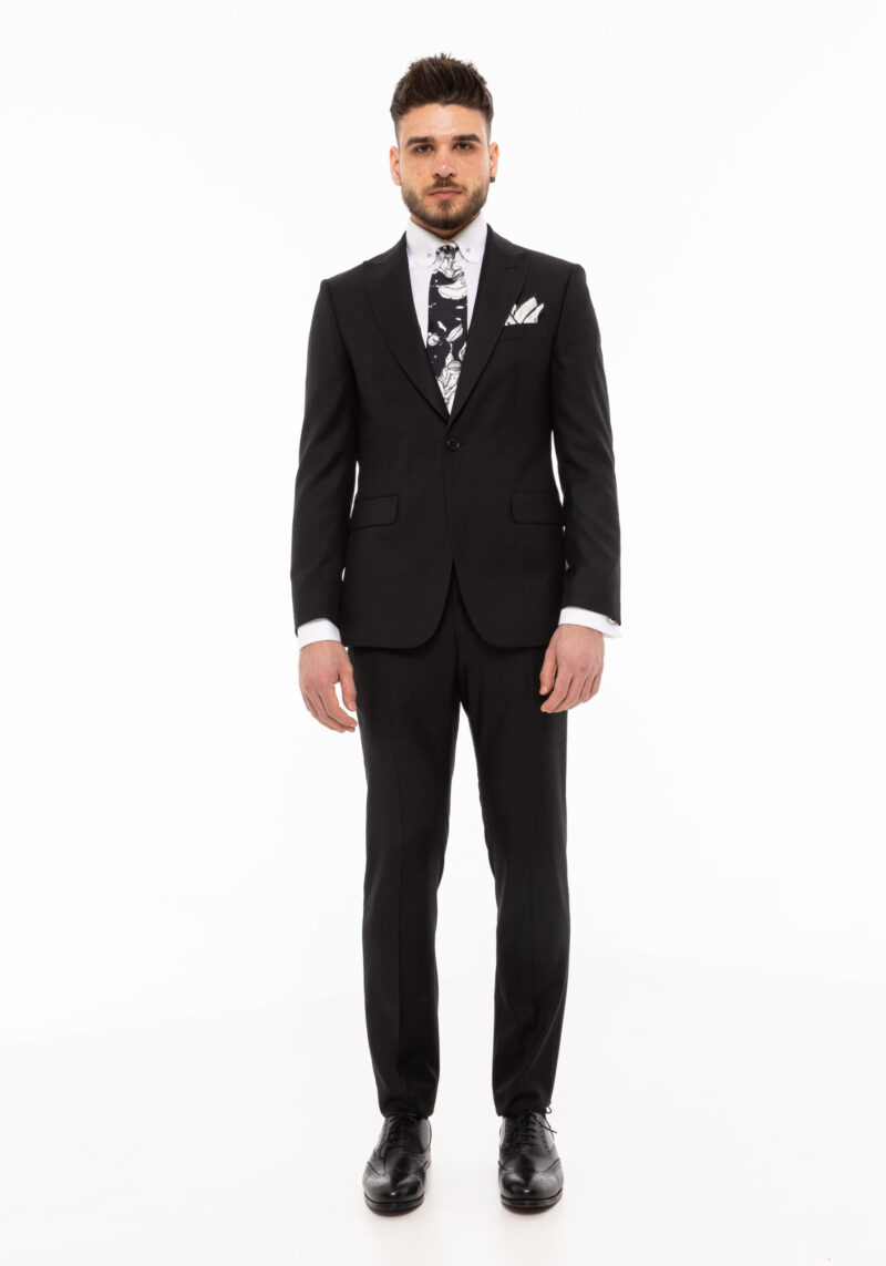 Costum TRENDS negru in carouri - Trends By Adina Buzatu