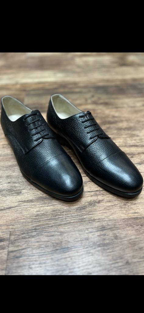 Pantofi TRENDS negri din piele naturala