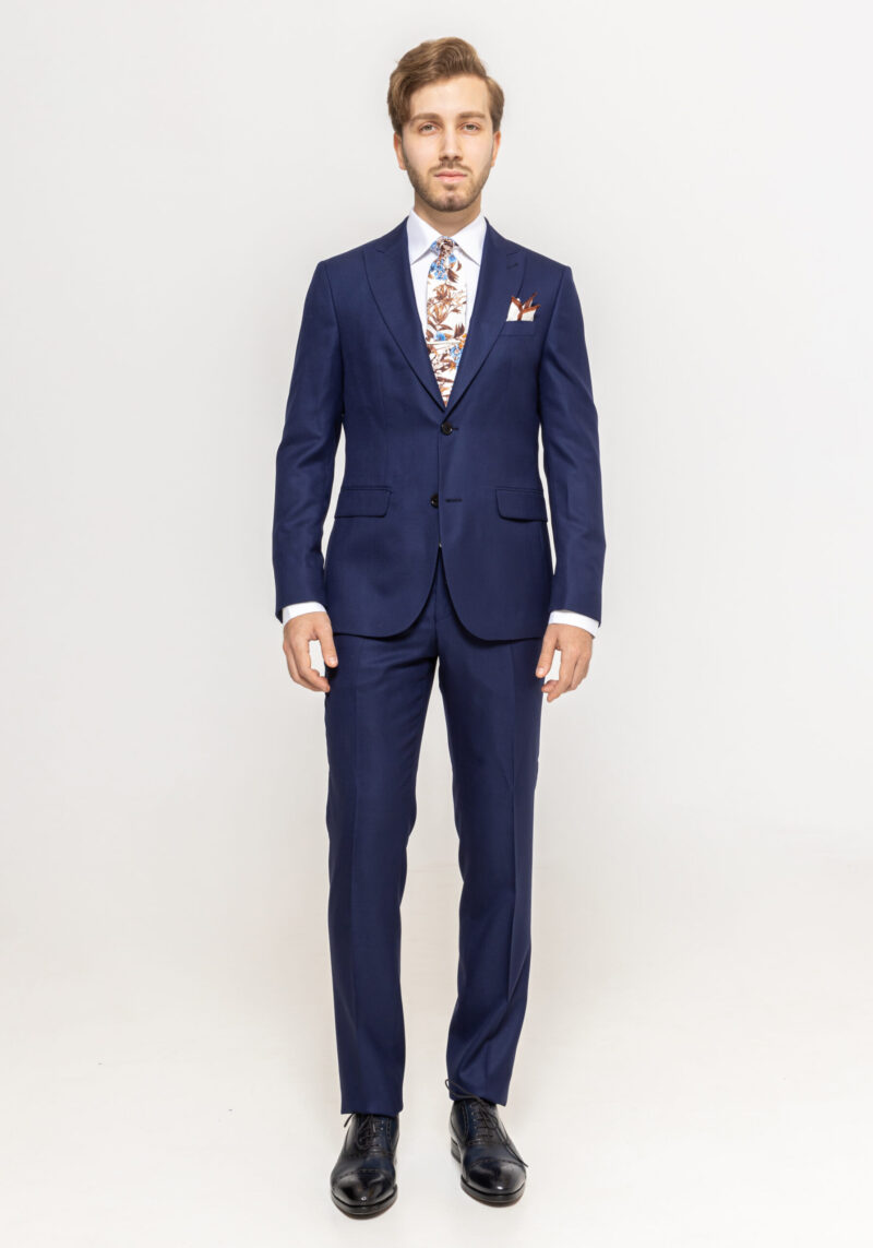 Costum TRENDS bleumarin texturat - Trends By Adina Buzatu